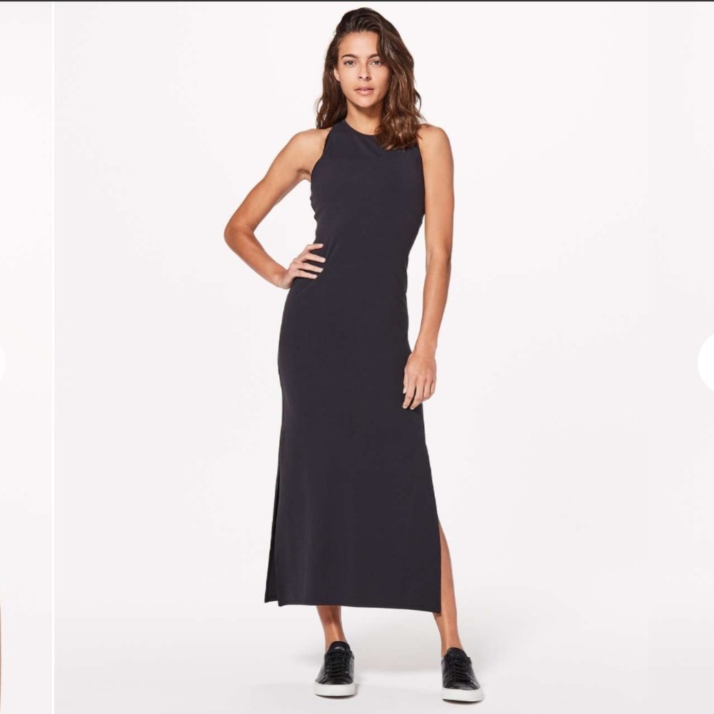 Lululemon‎ Get Going Maxi Dress Nulu Black 4-6